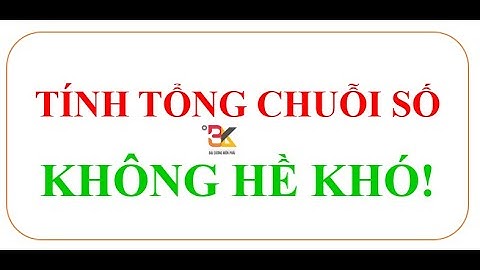 Giải Tích 3 - Part 11 - Tính tổng chuỗi số 01