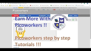 Earn With Picoworkers Training How To Perform Simple Task #Picoworkers #affiliatemarketing #Youtuber