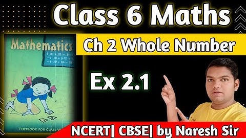 Class 6 Maths| Chapter 2 Whole Number Ex 2.1|Whole Number class 6 ex 2.1 by Harsh Academy by Naresh