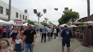 Ventura CA 4th of July Street Fair Walking Tour Main st Downtown Independence Day Celebration