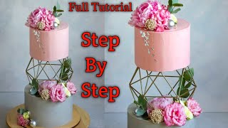 Elegant Wedding Cake | Fresh Flowers Stand Cake For Wedding | Seller FactG