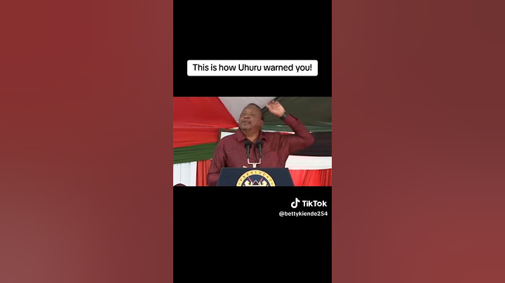 UHURU KENYATTA WARNED US ABOUT RUTO