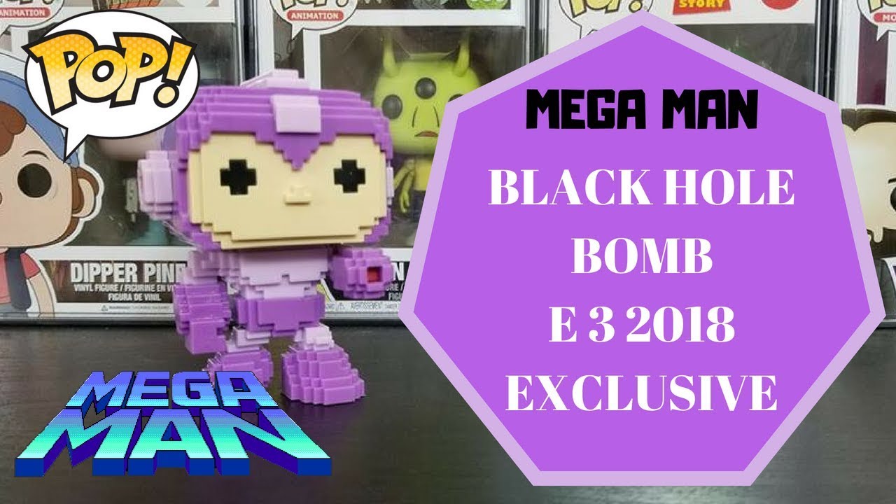 MEGA MAN BLACK HOLE BOMB E3 2018 EXCLUSIVE funko pop QUICK UNBOXING REVIEW