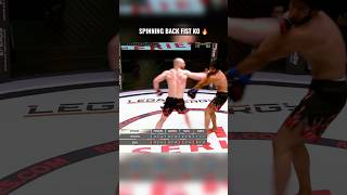 😱 Crazy Spinning Back Fist Ko