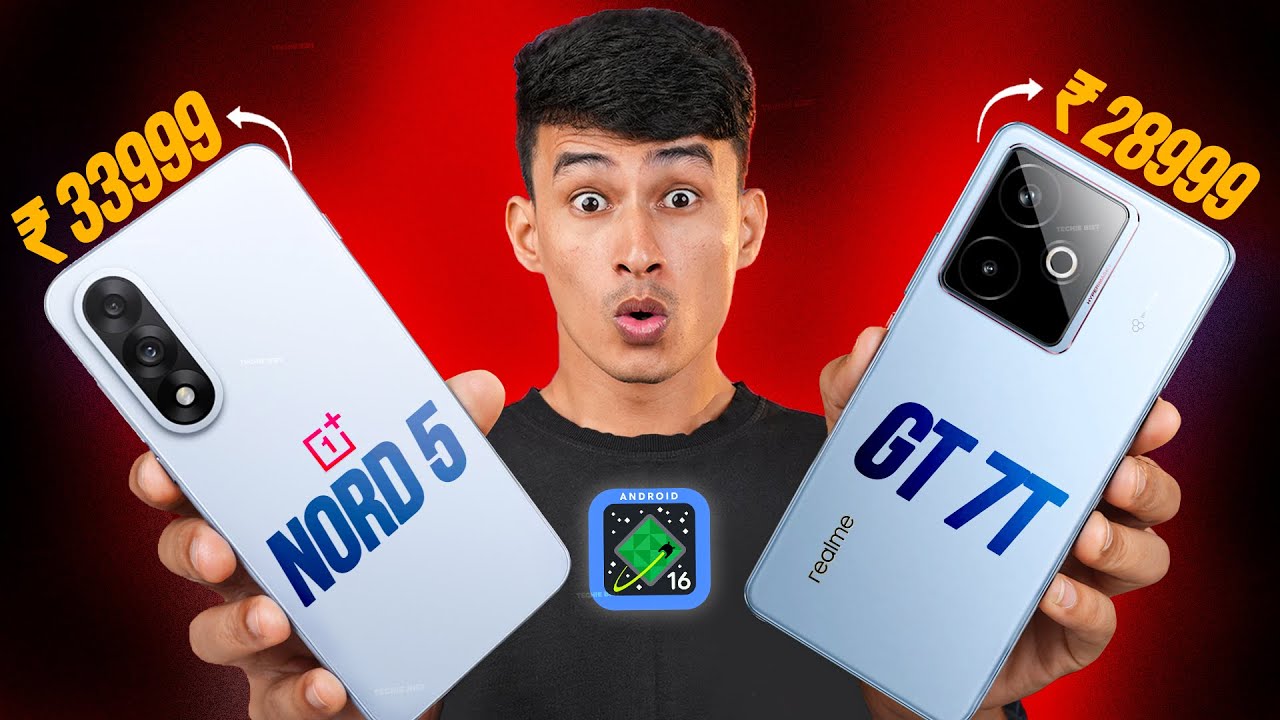 Realme GT 7T vs OnePlus Nord 5 ⚡ After Android 16 Update | Full Comparison