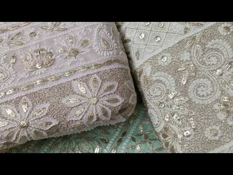 Chikankari And Gotapatti Sarees And Anarkali Suit For Wedding