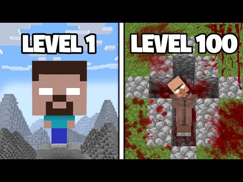 Testing Scary Minecraft Build Hacks From Level 1 To 100