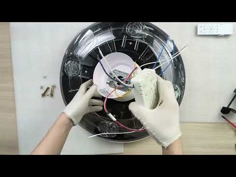 Керована світлодіодна люстра з вентилятором FAN MAGIC 72W+35W-485х350-WHITE/WHITE- 220-IP20, видео 1