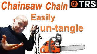 Untangle Chainsaw Chain | Unknot | 'Easy Procedure'
