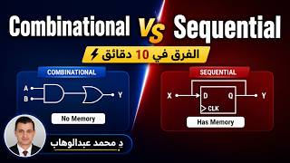 Combinational vs. Sequential Logic circuits | شرح الفرق بينهم فى 10 دقائق