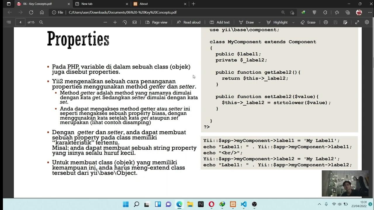 Yii2 Key COncepts YouTube