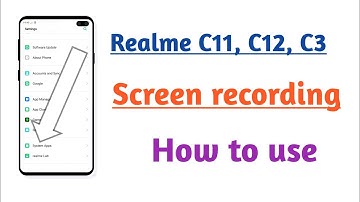 Realme C11 , C12 , C3 , Screen recording setting Hidden features How to use