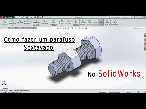 Vídeo: Como você desenha um parafuso no SolidWorks?