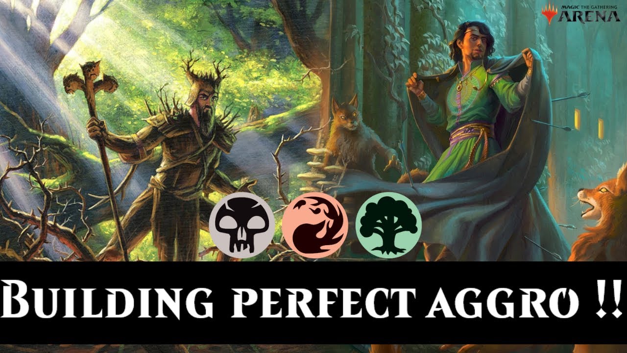 BUILDING THE PERFECT AGGRO !!! JUND FAST AGGRO STD BO1 MTG ARENA - YouTube