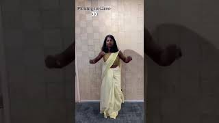 Flexing In Saree