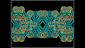 Universal Replicator #cellularautomata #mathart #algorithmicart #algorist #iterati