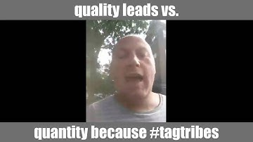 quality leads vs. quantity because #tagtribes | RonOrr.com | Friction-Free Habit Loops