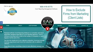 How to Exclude Firms from your Marketing Client List