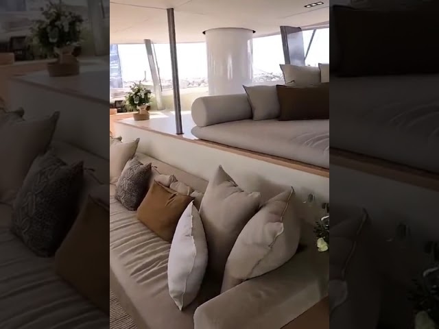 ‘This is a really nice big safe area for guests to be on’ #catamaran #luxuryyachts #luxurylifestyle