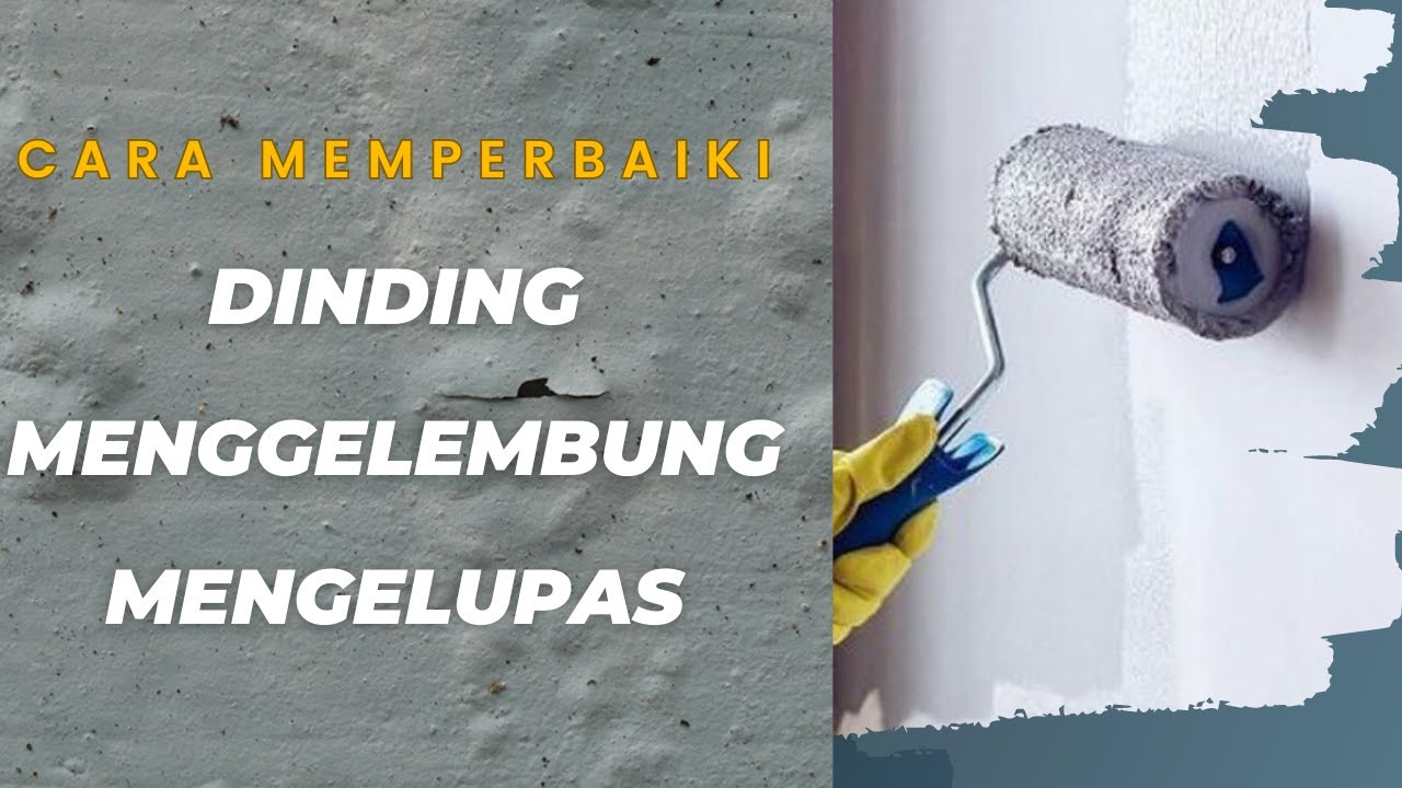 CARA MEMPERBAIKI DINDING MENGGELEMBUNG DAN MENGELUPAS