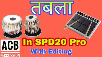 Tabla Patch Playing and Editing in Roland SPD 20 Pro Octopad