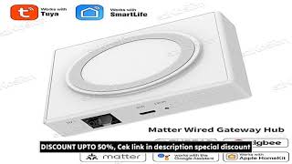 Matter Thread Hub Tuya Wired Zigbee Smart Home Bridge Gateway Voice Control For Homekit Sm