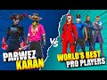 Parwez and Karan VS 4 World's Best Pro Players | Alien Gameplay Only Red Numbers - Garena Free Fire