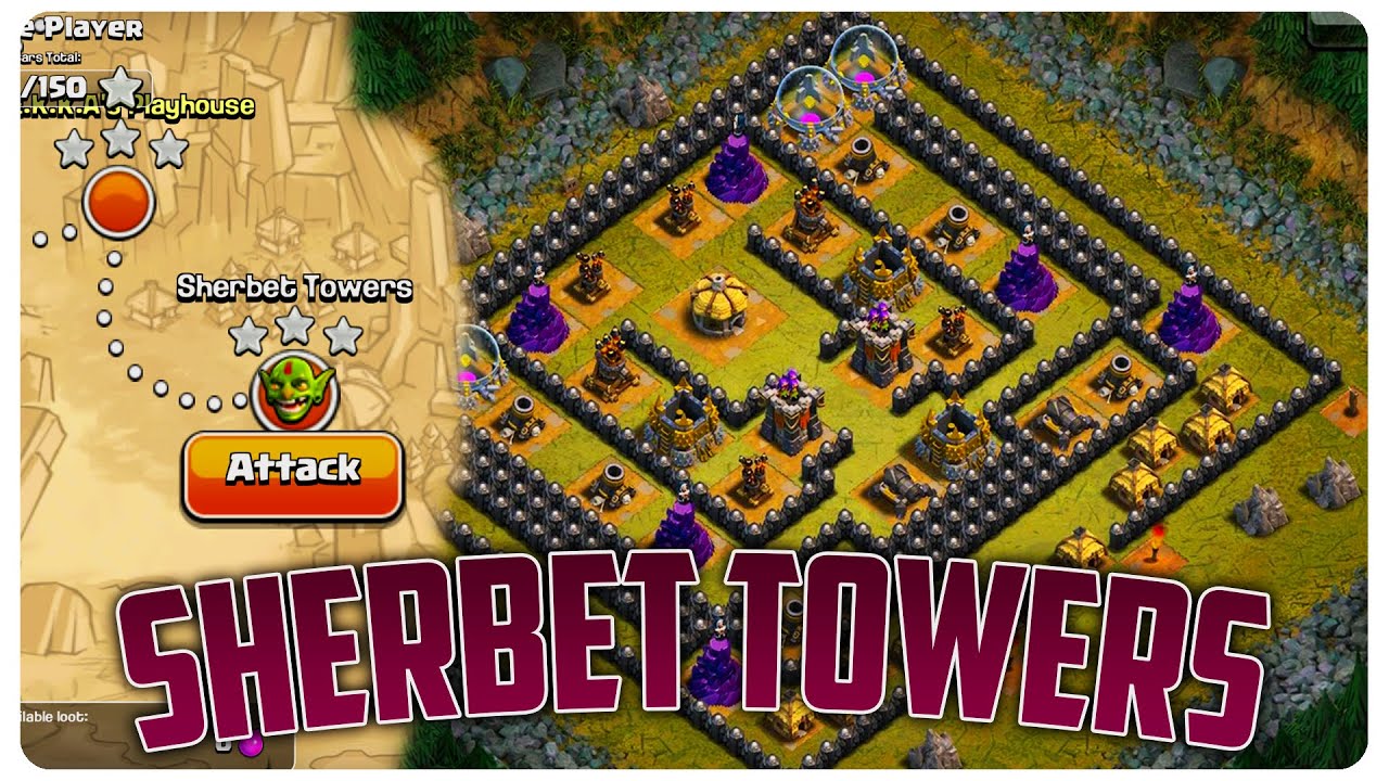 Sherbet Towers | Ultima harta la goblini | Clash of Clans Romania