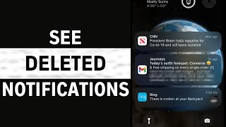 How to See Deleted Notifications in iPhone