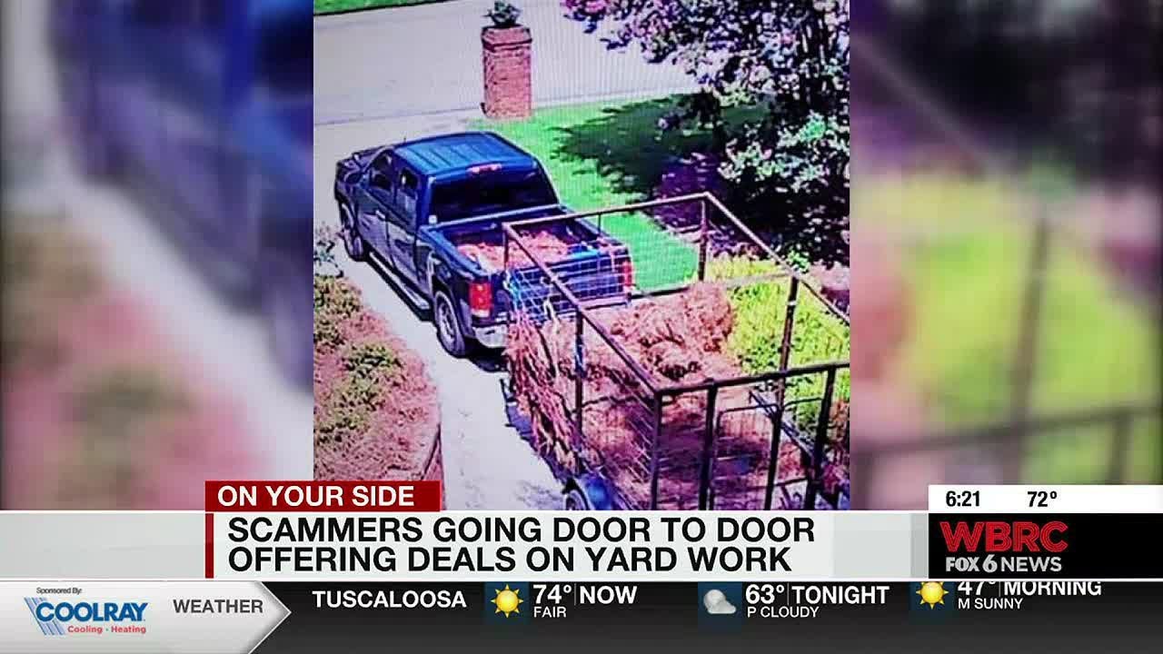 Scammers going door to door offering deals on yard work
