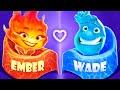 Ember and Wade from Elemental from Birth to Death! Fire Girl vs Water Boy!