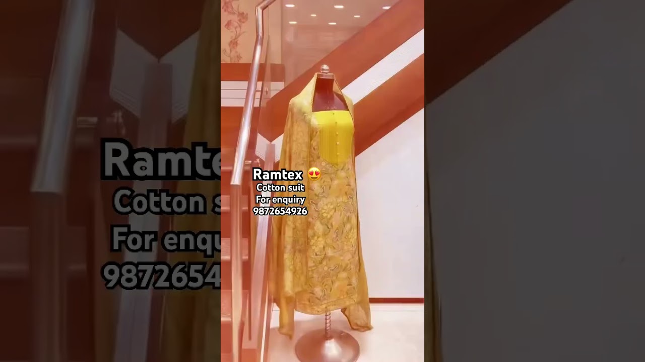 Ramtex cotton suit 😍 bottom work for enquiry 9872654926 