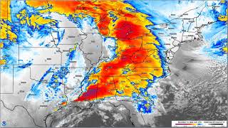 Satellite and KBGM Radar Loop December 15-16, 2022, Winter Storm