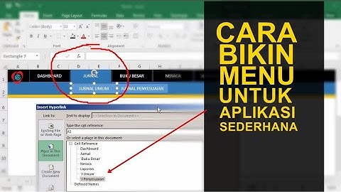 cara membuat menu aplikasi keren di excel
