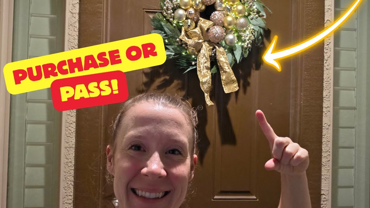 24" Christmas Wreath Review | Front Door Wreath with Lights & Ornaments