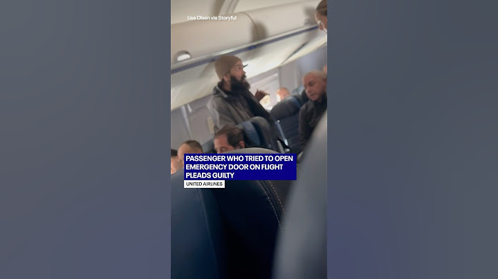 Passenger who attempted to open emergency exit on flight pleads guilty