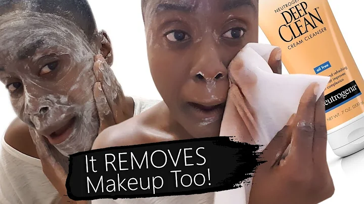Neutrogena Deep Clean Cream Cleanser REVIEW & DEMO This happened to me going to bed with makeup on!