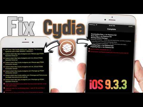 Fix Cydia Error Messages IOS 9.2- 9.3.3 Jailbreak