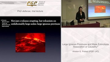 Lecture - Large igneous provinces and mass extinctions