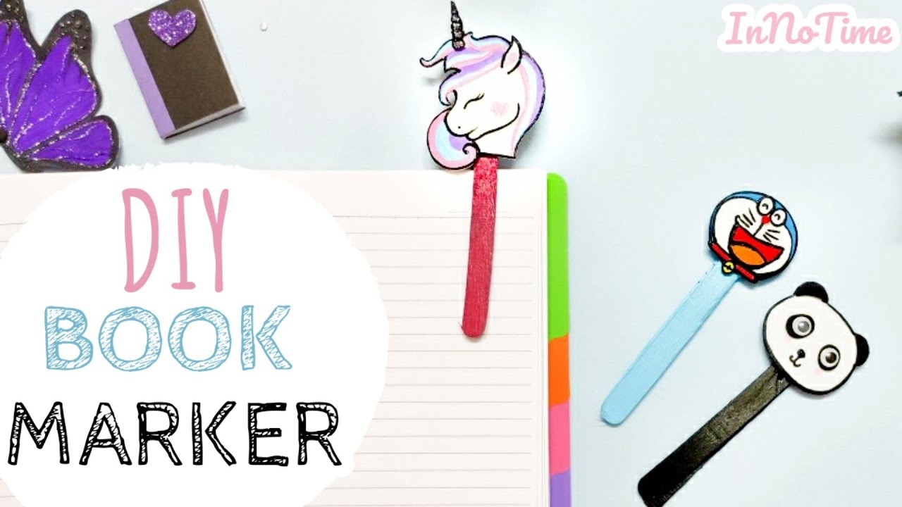 DIY BOOKMARK | UNICORN,PANDA,DOREAMON BOOKMARK [2020 NEW DESIGN]HOMEMADE | InNoTime[ADORABLE DESIGN]