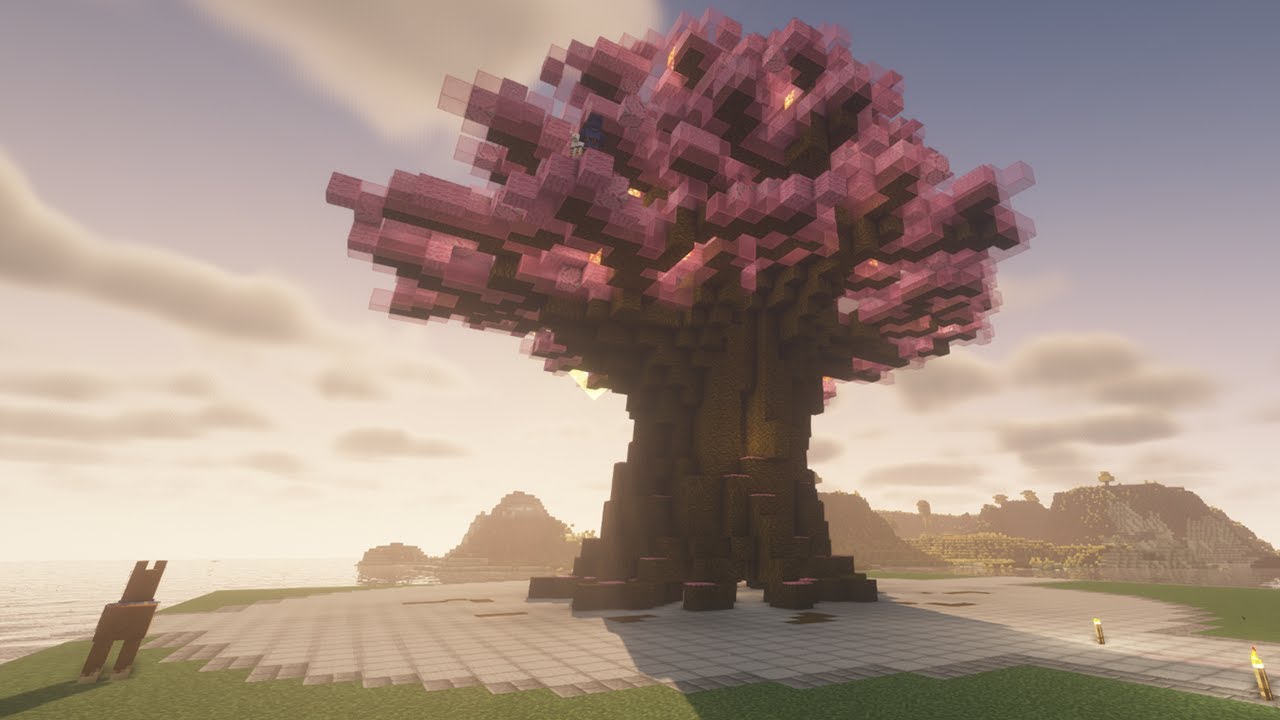 マイクラ Men島の中心地にでかい桜が咲きました 48 Menクラ カズさんワールド21 Minecraft Summary マイクラ動画