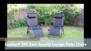 Goplus 2PC Zerop Gravity Chairs are extremely comfortable with strong breathable mesh that doesn