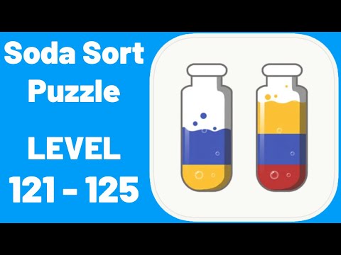 Soda Sort Puzzle Level 121-125 Walkthrough (iOS - Android)