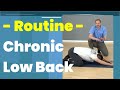 Chronic low back pain routine 5 exercises