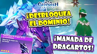 ¡DESBLOQUEAR la MANADA de DRAGARTOS ❄️ ¡LLEGA HASTA ENKANOMIYA ✨GENSHIN IMPACT (GUÍA COMPLETA)