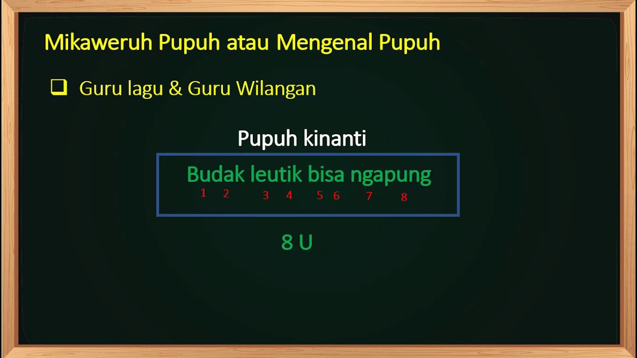 Bahasa Sunda Kelas 5 Mikaweruh Pupuh Guru Lagu Dan Guru Wilangan Youtube Bahasa Sunda Kelas 5 Mikaweruh Pupuh Guru Lagu Dan Guru Wilangan Youtube