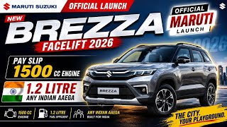 New Maruti Brezza Facelift 2026 🔥 1500cc Engine Band? Big Update! #vishalbhargav @TURBOvsGT