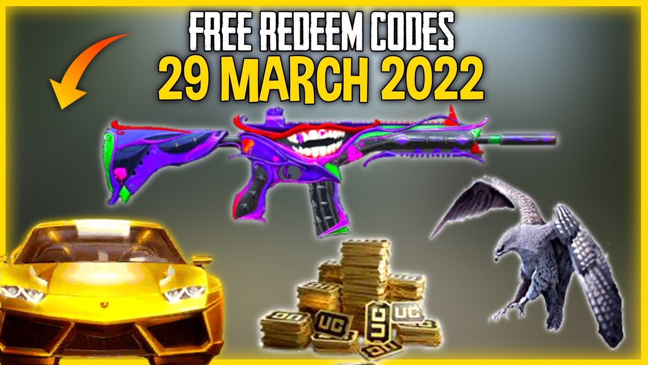 GET M4 FOOL,LAMBORGHINI SKIN FOR FREE | BGMI/PUBG REDEEM CODE-29 MARCH 2022 | FREE RP AND UC |