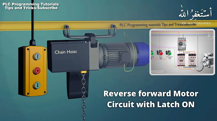 Three phase motor forward and reverse circuit with Latch ON  || Chain Hoist basic understanding - DayDayNews