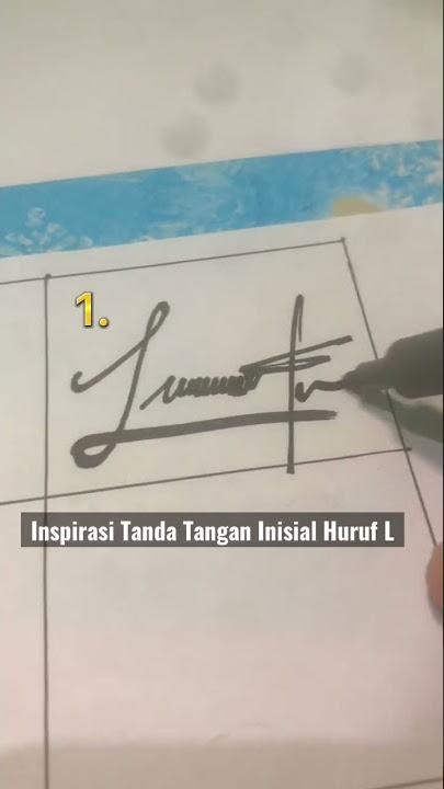 Inspirasi Tanda Tangan Inisial Huruf L #tandatangan #shorts #signature #autograph